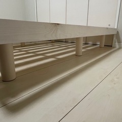 ニトリ ダブル脚付きヘッドレスすのこベッドフレーム