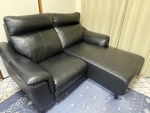 USBポート付！！電動リクライニングソファ　革