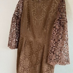 新品同様　Dress+  ドレスプラス　パーティードレス　ダマス...