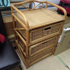 籐家具 衣装ケース 下着ケース 籐製品 隙間ラック 衣装タンス ...