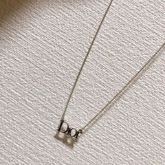 Diorロゴプレートネックレス