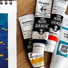 画材、絵の具、画用紙ください