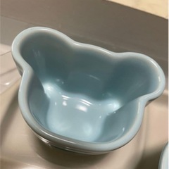 ル・クルーゼ ベビー 食器 お食い初め セット 水色 6点セット の画像