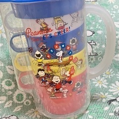 冷茶ポット・ピッチャー・スタッキング コップ４個セット／PEANUTS