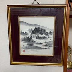 額に入った壁掛けの　絵とその他計3点