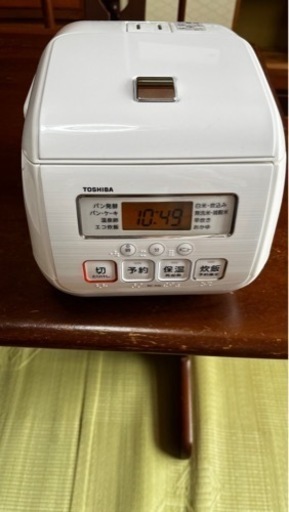 【7/1まで】東芝　3号炊き炊飯器（パン発酵・温泉卵作り等可能）