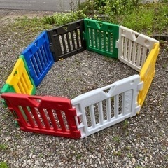 ベビーサークル　カラフル　プラ