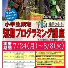 【志学塾糸満校】小学生限定！短期プログラミング講座