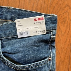 【未使用品】 ユニクロ　レギュラーフィットジーンズ　ウエスト100の画像