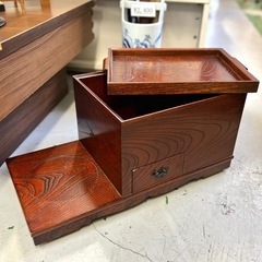 キャスター付き！木製お座敷ワゴン