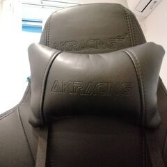 【中古】AKRacingRaven レイブン Premium 高耐久PUレザー ゲーミングチェアの画像