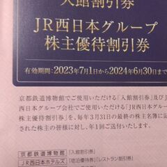 ＪＲ西日本株主優待の画像