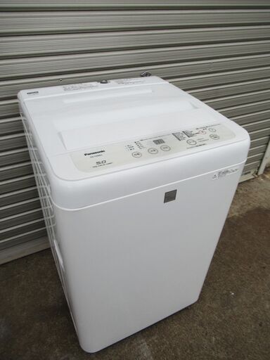 19 【清掃済】 パナソニック　5㎏　全自動洗濯機　2017年