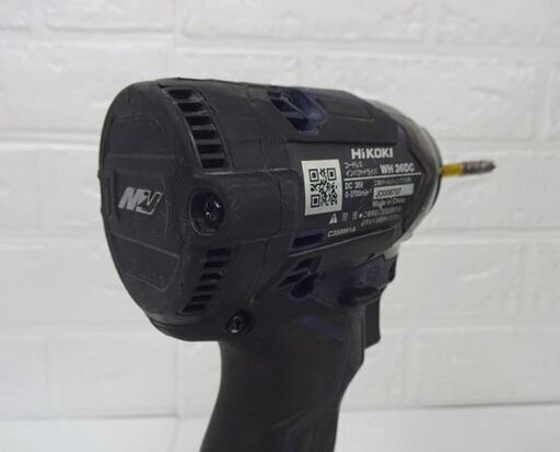 HiKOKI 36V コードレスインパクトドライバ WH36DC バッテリ1個、ケース付き ハイコーキ 電動工具 マルチボルト DIY