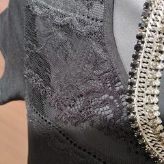 【新品】DHC　レース　黒　カットソー　シャツ　ブラックフォーマル　入学式　入園式　卒業式　卒園式　冠婚葬祭の画像