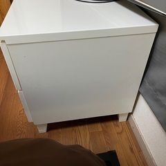 収納付きテレビ台(白)、差し上げます。の画像