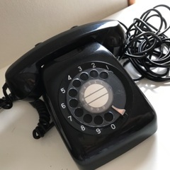 レトロな黒電話