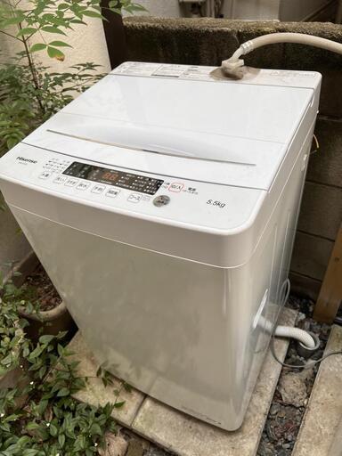 ハイセンス 洗濯機 5.5kg ホワイト HW-K55E