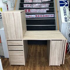 ▼値下げ▼【展示品・未使用品】 ミシン台 作業台 折り畳み式 収納付き 定価24,990円 💳自社配送時🌟代引き可💳※現金、クレジット、スマホ決済対応※