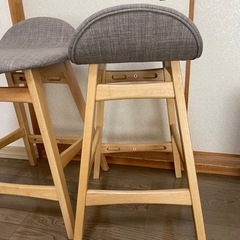 ニトリ　カウンター　チェア　ハイチェア　ナチュラルの画像