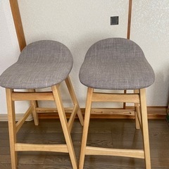 ニトリ　カウンター　チェア　ハイチェア　ナチュラル