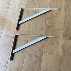 棚受け　ホワイト　白　２個セット　０円　無料の画像