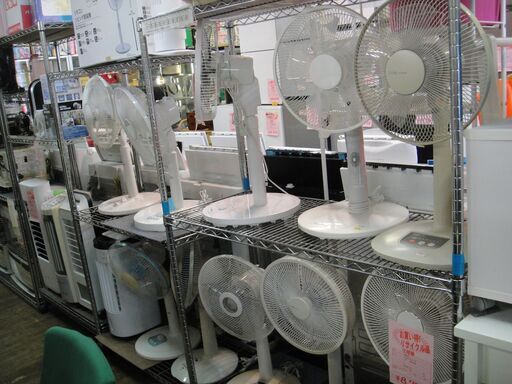 扇風機・冷風扇各種　メーカー・価格いろいろ（表示価格は最安値になります）　タワーファン　デスクファン　ミニファン　ミニ扇風機