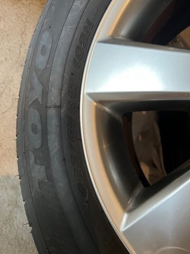 値下9部山夏タイヤホイールセット！TOYOPRO 225/65R17 9部山トヨタ純正アルミ付き
