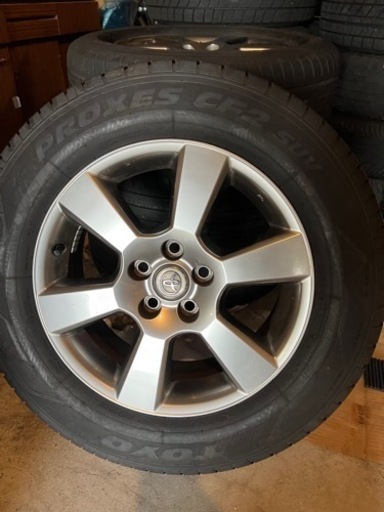 値下9部山夏タイヤホイールセット！TOYOPRO 225/65R17 9部山トヨタ純正アルミ付き