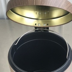 5L◇ダストボックス◇ペダルペール◇ソフトクローズ◇ゴミ箱◇ブラウン系◇K687の画像