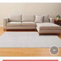 ニトリ　アクセントラグ(140X200)　グレー