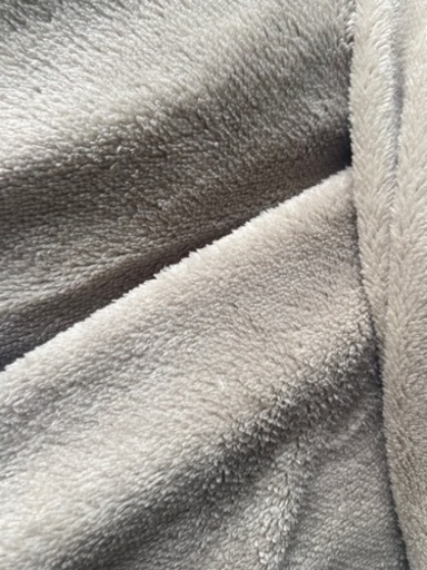 ニトリ　NウォームH 毛布　ダブル　グレー