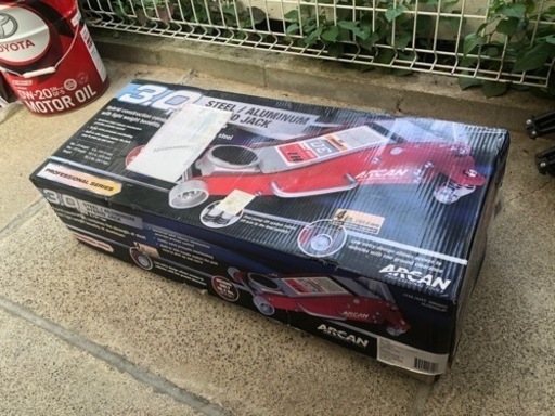 中古　ARCANアルカン3トン ハイブリッド 低床ガレージジャッキ3t フロアジャッキ 軽量 油圧ジャッキ デュアルポンプ スチール&アルミ NOS