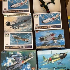 1/48 零戦　隼　鍾馗　８個セット