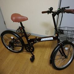 ACE BUDDY 206-5 折りたたみ自転車・ カゴ ・カギ...