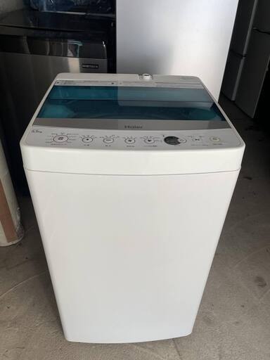 Haier/ハイアール☆5.5kg☆全自動洗濯機☆「お急ぎコース」!!「しわケア」脱水【◆JW-C55A-W】