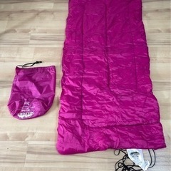 夏用　寝袋　ピンク、ブルーの画像