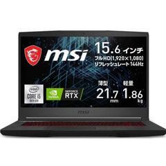 MSI GF65 Thin 10UE RTX3060搭載