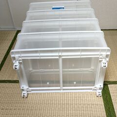 （受け渡し決定済み）クローゼットチェスト　４段　収納ケース 3段 キャスター付き の画像