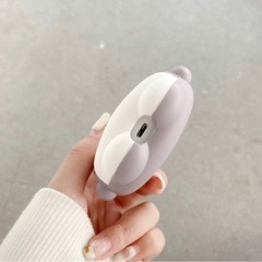 【新品】For Beats Studio Buds ケース 可愛い Beats Studio Buds ケース シリカゲル素材 柔らかい シリコン 保護ケース 耐衝撃 防水 防塵 充電便利 面白い3D耐衝撃Beats Studio Buds 保護シリコンカバー (3D shark)の画像