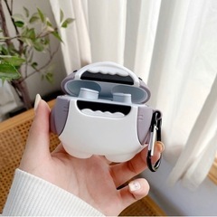 【新品】For Beats Studio Buds ケース 可愛い Beats Studio Buds ケース シリカゲル素材 柔らかい シリコン 保護ケース 耐衝撃 防水 防塵 充電便利 面白い3D耐衝撃Beats Studio Buds 保護シリコンカバー (3D shark)の画像