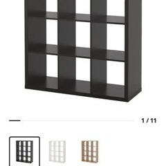 【取引先確定済み】シェルフユニット　棚　キャビネット　収納家具　ブラックブラウンの画像