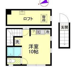 熊谷市🏠敷金礼金なし🌸ペット可🐱🐱１R１０帖✨駅徒歩６分🌸ロフト...