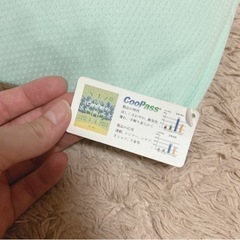 【新品タグ付き】ソフトパイプ枕 吸湿速乾カバー付き グリーンの画像
