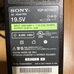 ソニー SONY AC アダプター ノート パソコン VGP-AC19V27 導通確認済みACアダプター ACアダプタの画像