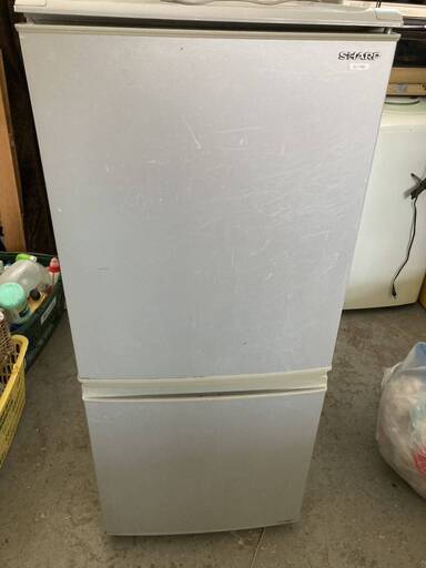 冷凍 冷蔵庫 シャープ SHARP SJ-14S 単身 1人 暮らし 住まい ノンフロン どっちも ヒンジ ドア 2ドア 冷凍冷蔵庫 2ドア冷蔵庫