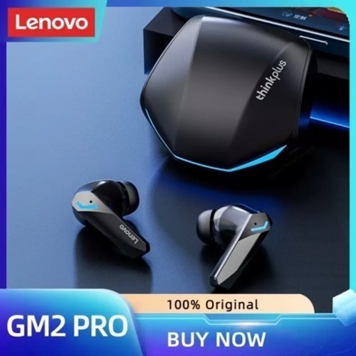 Lenovo ワイヤレスイヤホン Bluetooth5.3 ゲーミング ブラック