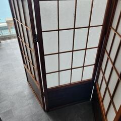 和風パーテーション×2枚