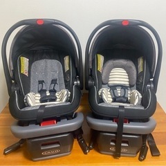 双子ちゃんに！チャイルドシート2個セット