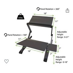 WorkEZ スタンディングデスクコンバーター ノートパソコン用 人間工学的 の画像